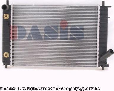 AKS Dasis 091340N - Радиатор, охлаждение двигателя autospares.lv