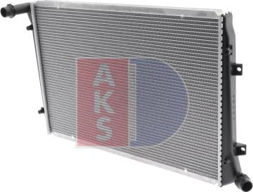 AKS Dasis 040029N - Радиатор, охлаждение двигателя autospares.lv