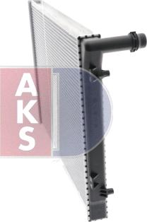 AKS Dasis 040029N - Радиатор, охлаждение двигателя autospares.lv