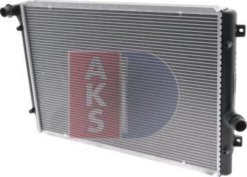 AKS Dasis 040026N - Радиатор, охлаждение двигателя autospares.lv