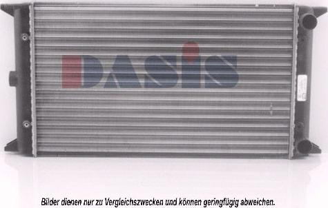 AKS Dasis 040300N - Радиатор, охлаждение двигателя autospares.lv