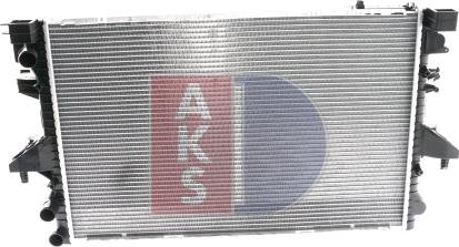 AKS Dasis 041007N - Радиатор, охлаждение двигателя autospares.lv