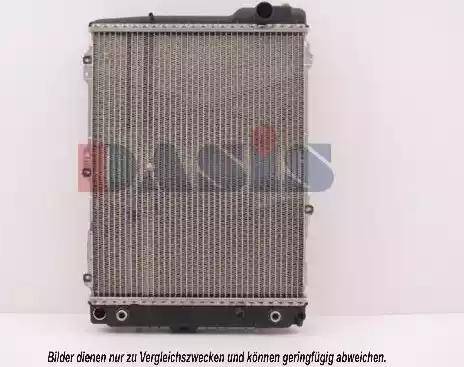 AKS Dasis 043820N - Радиатор, охлаждение двигателя autospares.lv