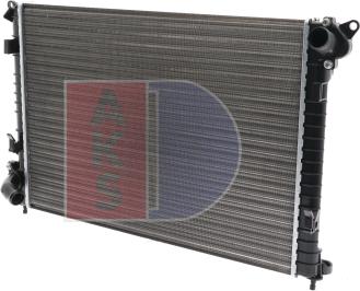 AKS Dasis 050035N - Радиатор, охлаждение двигателя autospares.lv