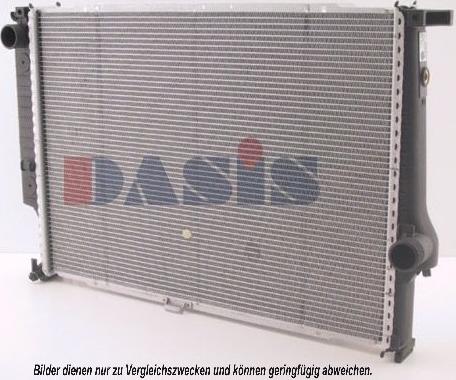 AKS Dasis 051450N - Радиатор, охлаждение двигателя autospares.lv