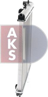 AKS Dasis 060034N - Радиатор, охлаждение двигателя autospares.lv