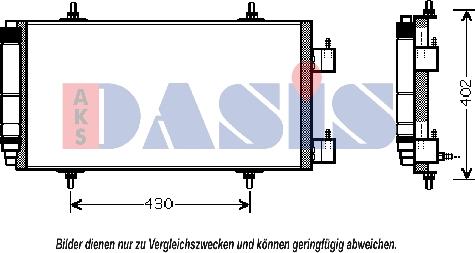 AKS Dasis 062006N - Конденсатор кондиционера autospares.lv