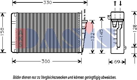 AKS Dasis 019060N - Теплообменник, отопление салона autospares.lv