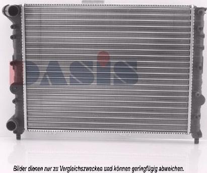 AKS Dasis 010180N - Радиатор, охлаждение двигателя autospares.lv
