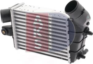 AKS Dasis 017001N - Интеркулер, теплообменник турбины autospares.lv