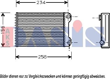 AKS Dasis 089003N - Теплообменник, отопление салона autospares.lv