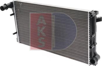 AKS Dasis 080074N - Радиатор, охлаждение двигателя autospares.lv