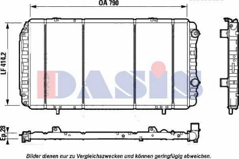 AKS Dasis 080072N - Радиатор, охлаждение двигателя autospares.lv