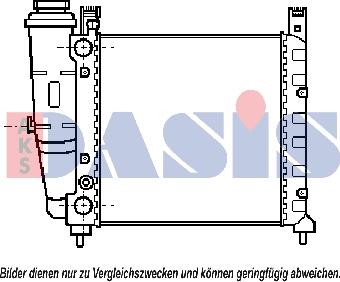 AKS Dasis 080230N - Радиатор, охлаждение двигателя autospares.lv