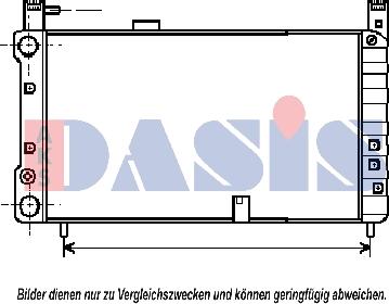 AKS Dasis 080220N - Радиатор, охлаждение двигателя autospares.lv