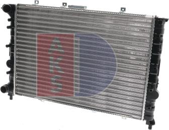 AKS Dasis 020021N - Радиатор, охлаждение двигателя autospares.lv