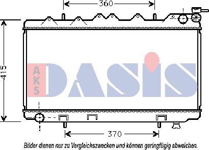 AKS Dasis 070690N - Радиатор, охлаждение двигателя autospares.lv