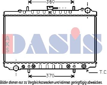 AKS Dasis 070680N - Радиатор, охлаждение двигателя autospares.lv