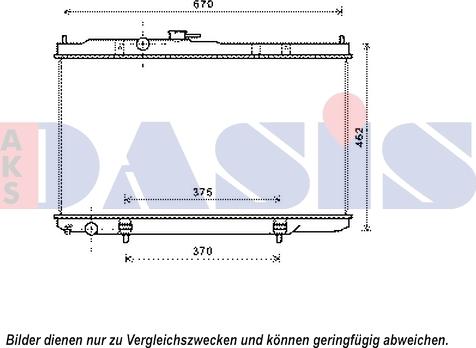 AKS Dasis 070133N - Радиатор, охлаждение двигателя autospares.lv