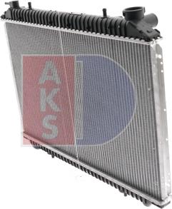 AKS Dasis 072330N - Радиатор, охлаждение двигателя autospares.lv