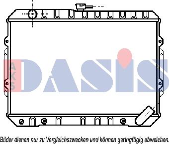 AKS Dasis 140820N - Радиатор, охлаждение двигателя autospares.lv