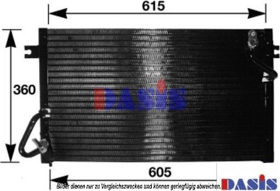 AKS Dasis 142001N - Конденсатор кондиционера autospares.lv