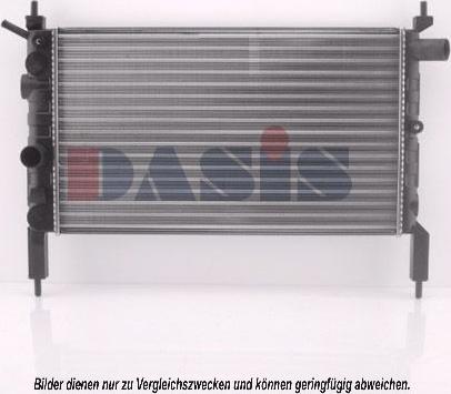 AKS Dasis 150990N - Радиатор, охлаждение двигателя autospares.lv