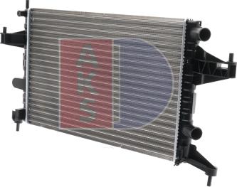 AKS Dasis 150011N - Радиатор, охлаждение двигателя autospares.lv