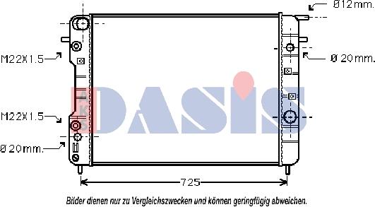 AKS Dasis 150083N - Радиатор, охлаждение двигателя autospares.lv