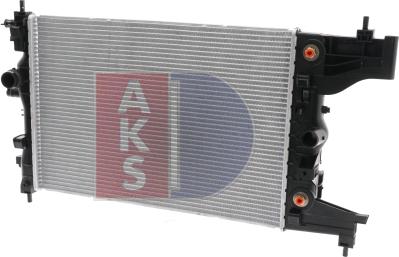 AKS Dasis 150102N - Радиатор, охлаждение двигателя autospares.lv