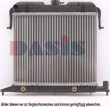 AKS Dasis 150390N - Радиатор, охлаждение двигателя autospares.lv