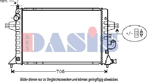 AKS Dasis 151920N - Радиатор, охлаждение двигателя autospares.lv