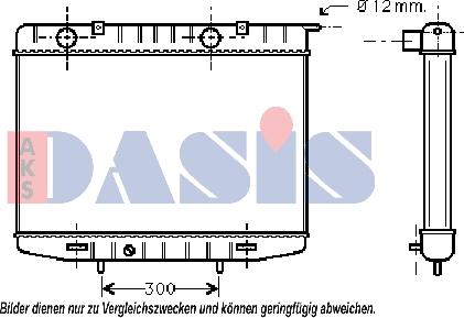 AKS Dasis 151800N - Радиатор, охлаждение двигателя autospares.lv