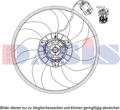 AKS Dasis 158111N - Вентилятор, охлаждение двигателя autospares.lv