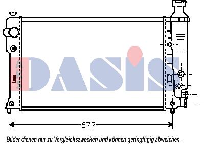 AKS Dasis 160001N - Радиатор, охлаждение двигателя autospares.lv