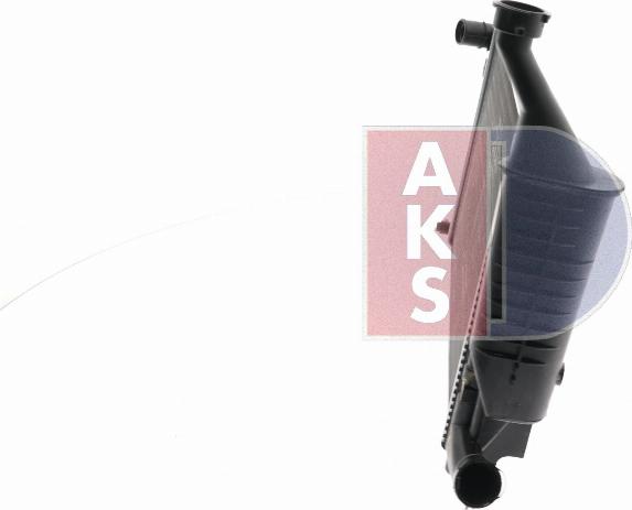 AKS Dasis 160012N - Радиатор, охлаждение двигателя autospares.lv