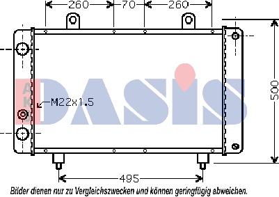 AKS Dasis 160078N - Радиатор, охлаждение двигателя autospares.lv