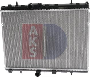 AKS Dasis 160108N - Радиатор, охлаждение двигателя autospares.lv