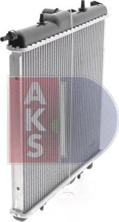 AKS Dasis 161450N - Радиатор, охлаждение двигателя autospares.lv