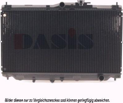 AKS Dasis 100590N - Радиатор, охлаждение двигателя autospares.lv