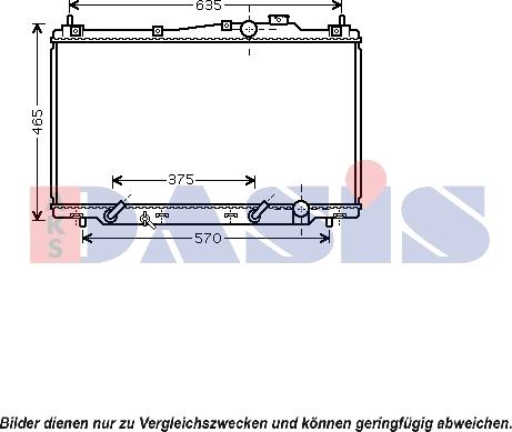 AKS Dasis 100054N - Радиатор, охлаждение двигателя autospares.lv