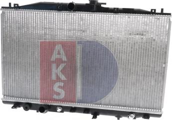 AKS Dasis 100038N - Радиатор, охлаждение двигателя autospares.lv