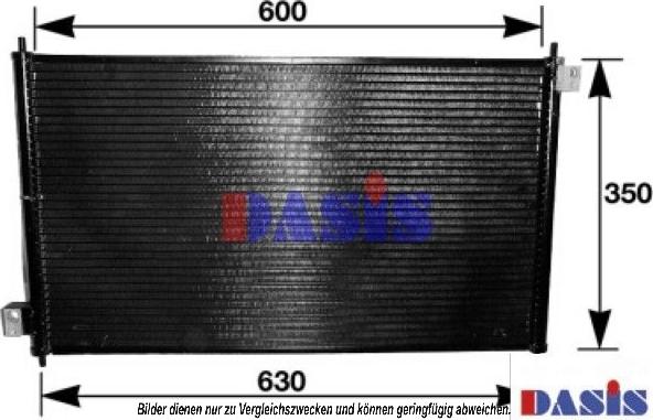 AKS Dasis 102160N - Конденсатор кондиционера autospares.lv