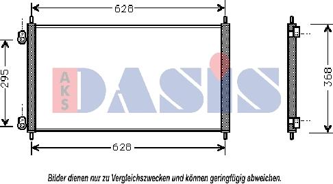 AKS Dasis 102170N - Конденсатор кондиционера autospares.lv