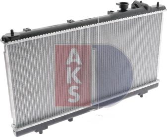 AKS Dasis 111240N - Радиатор, охлаждение двигателя autospares.lv