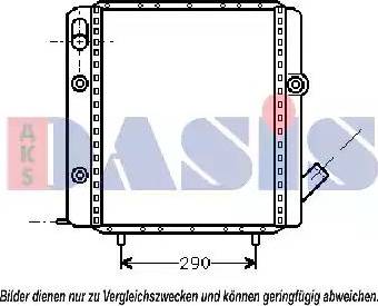 AKS Dasis 180570N - Радиатор, охлаждение двигателя autospares.lv