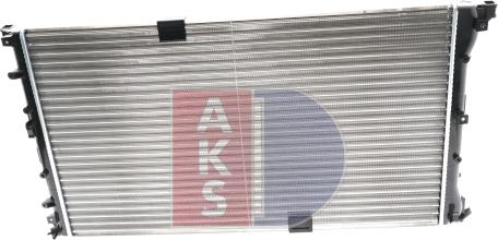 AKS Dasis 180015N - Радиатор, охлаждение двигателя autospares.lv