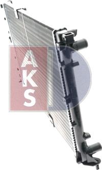 AKS Dasis 180015N - Радиатор, охлаждение двигателя autospares.lv