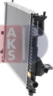 AKS Dasis 181390N - Радиатор, охлаждение двигателя autospares.lv