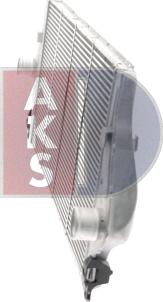 AKS Dasis 187002N - Интеркулер, теплообменник турбины autospares.lv